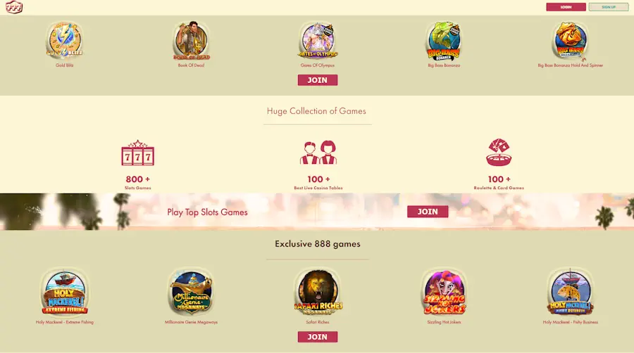 777 Casino games