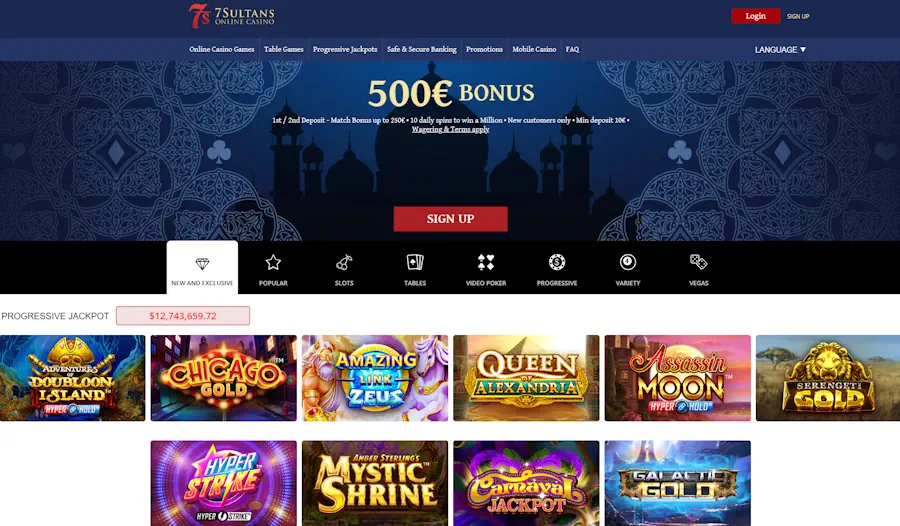 7 Sultans Casino games
