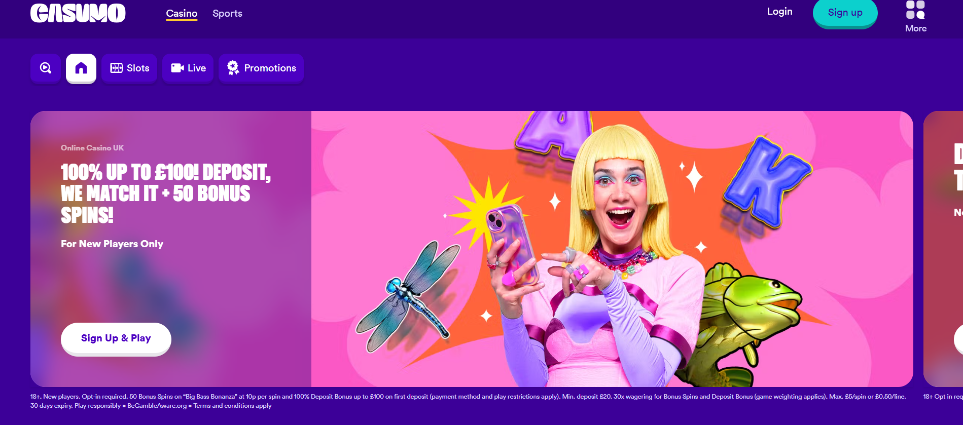 Casumo Home Page